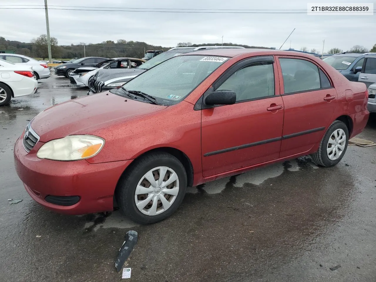 2008 Toyota Corolla Ce VIN: 2T1BR32E88C888359 Lot: 80833464