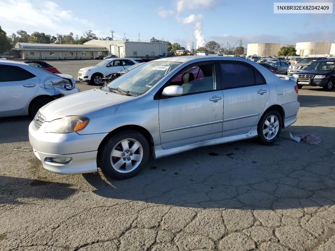 2008 Toyota Corolla Ce VIN: 1NXBR32EX8Z042409 Lot: 80949694