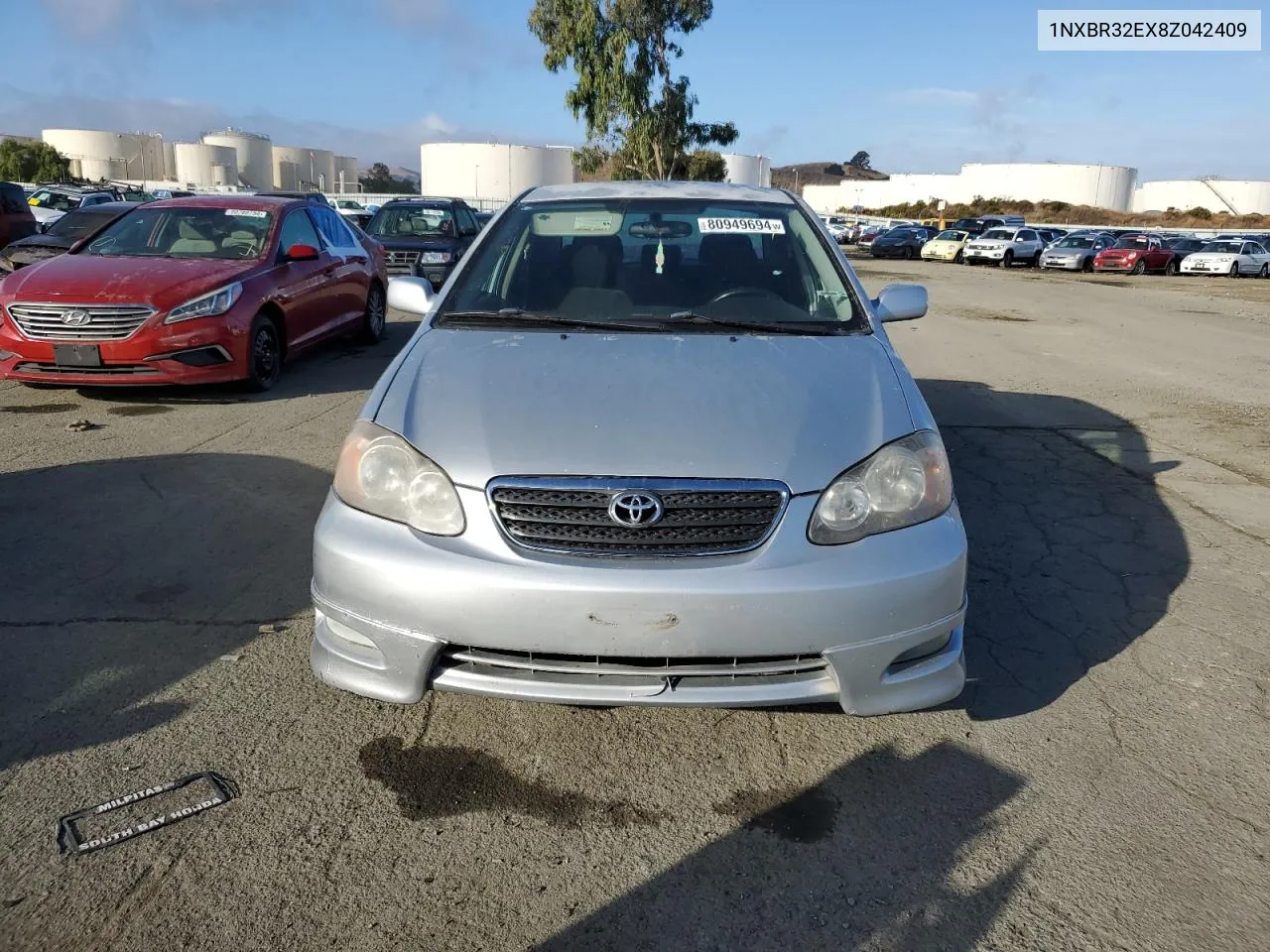 2008 Toyota Corolla Ce VIN: 1NXBR32EX8Z042409 Lot: 80949694