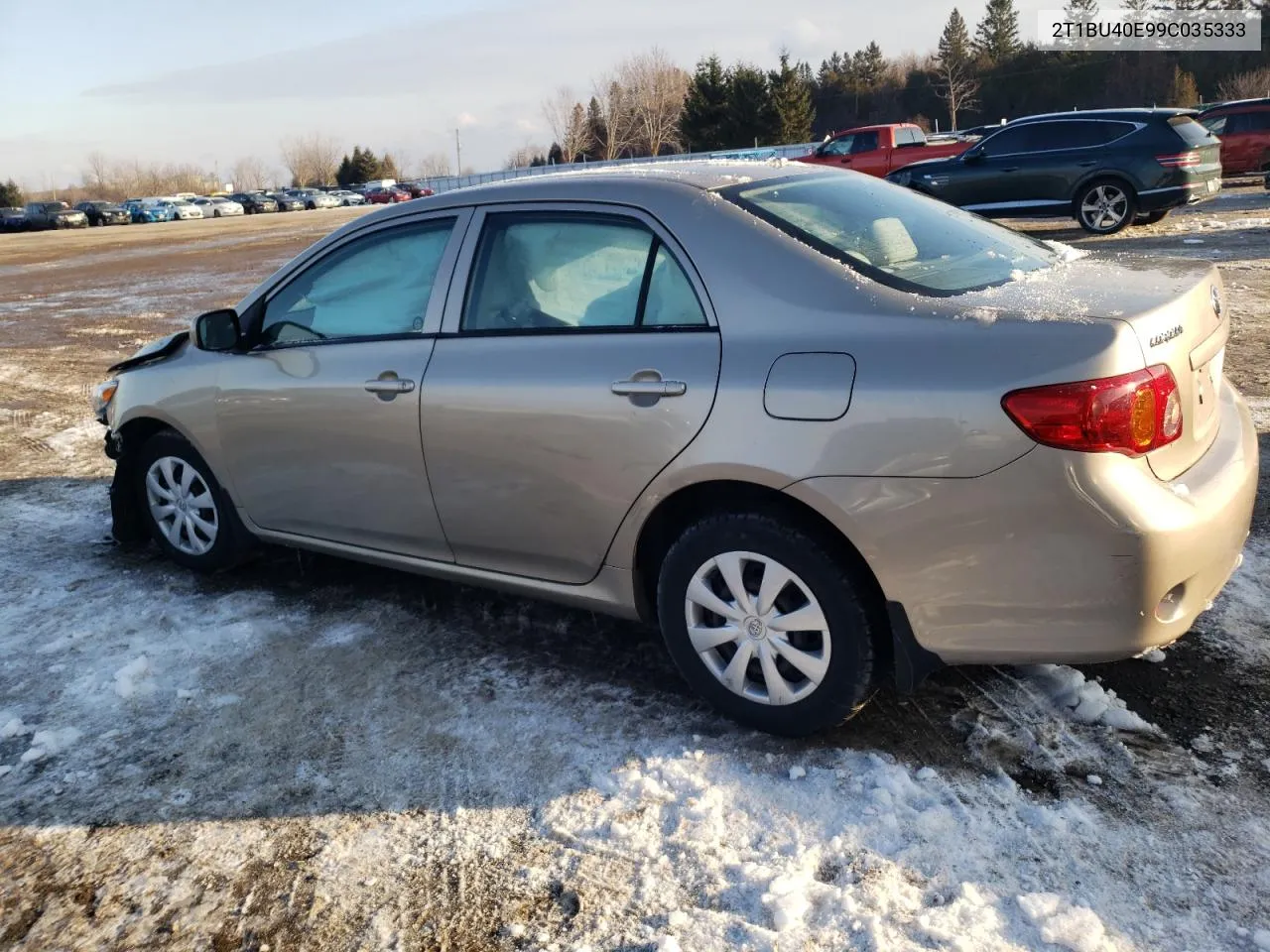 2009 Toyota Corolla Base VIN: 2T1BU40E99C035333 Lot: 39258664