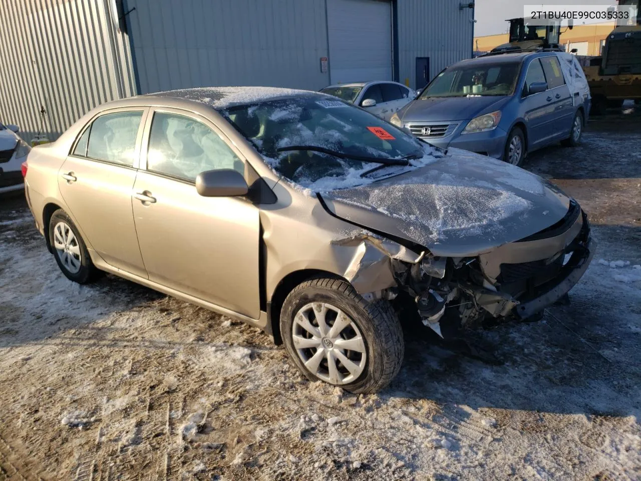 2009 Toyota Corolla Base VIN: 2T1BU40E99C035333 Lot: 39258664