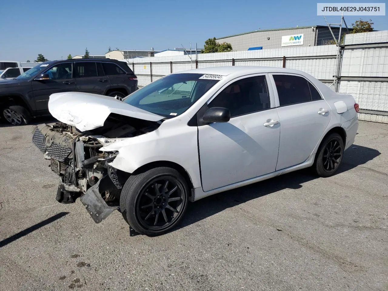 2009 Toyota Corolla Base VIN: JTDBL40E29J043751 Lot: 54095934