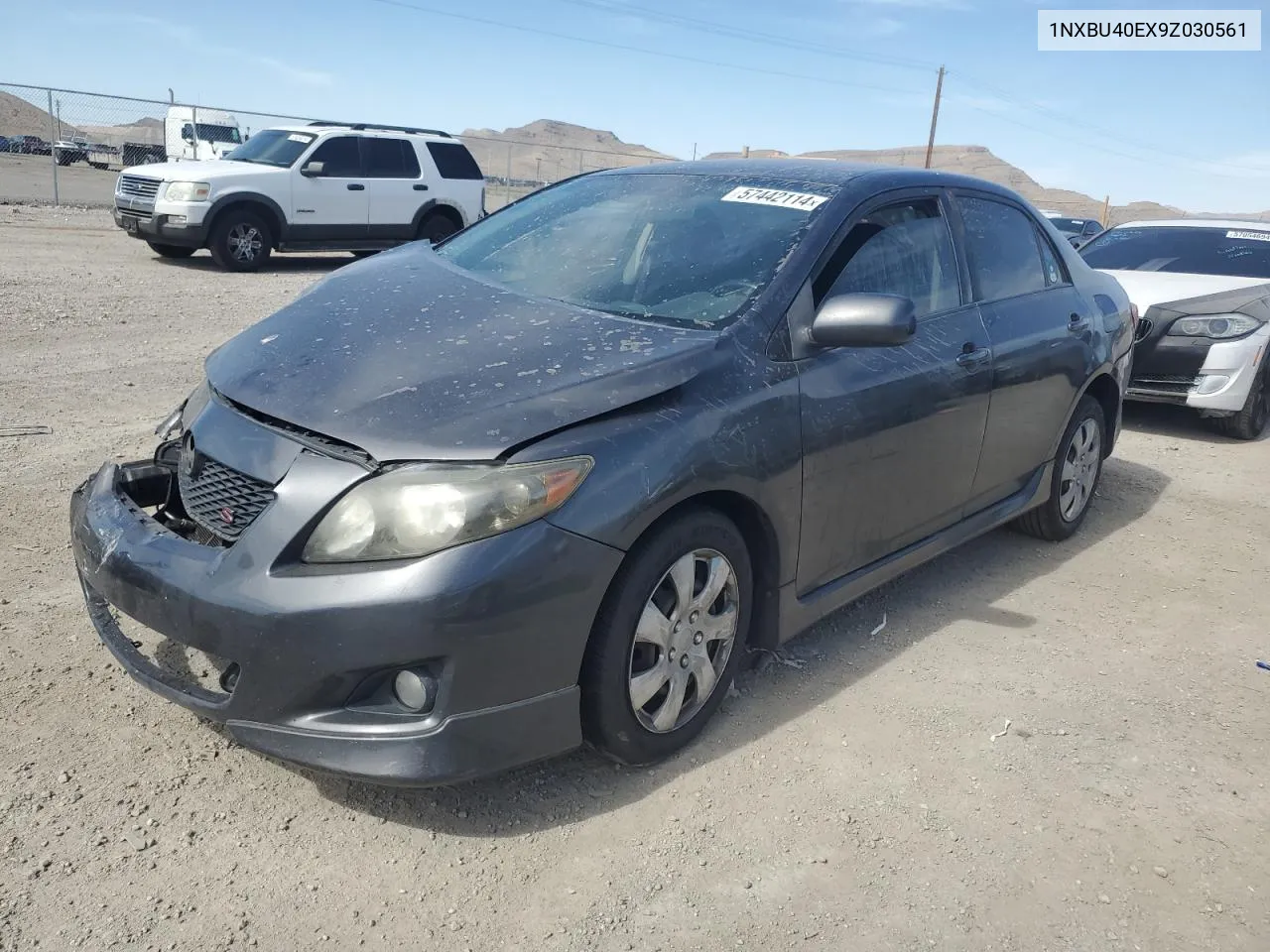 2009 Toyota Corolla Base VIN: 1NXBU40EX9Z030561 Lot: 57442114