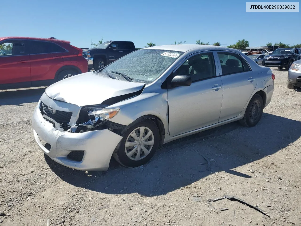 2009 Toyota Corolla Base VIN: JTDBL40E299039832 Lot: 57722234