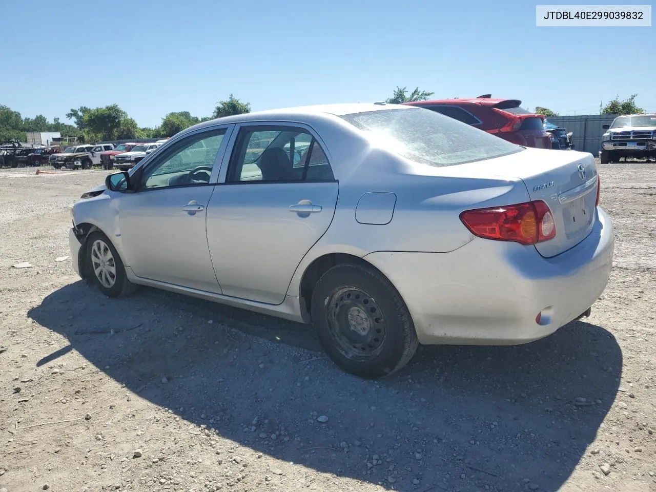 2009 Toyota Corolla Base VIN: JTDBL40E299039832 Lot: 57722234