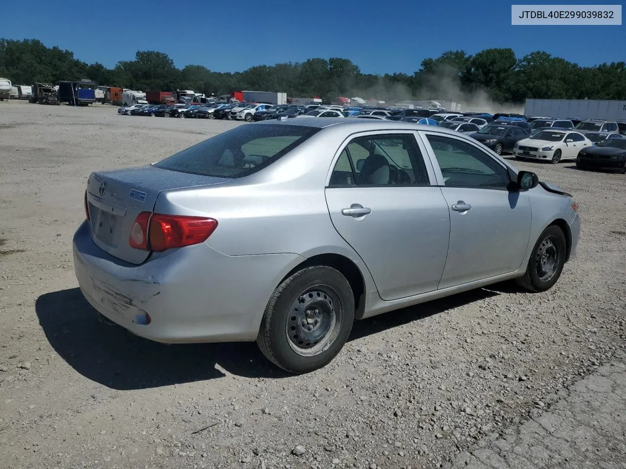 2009 Toyota Corolla Base VIN: JTDBL40E299039832 Lot: 57722234