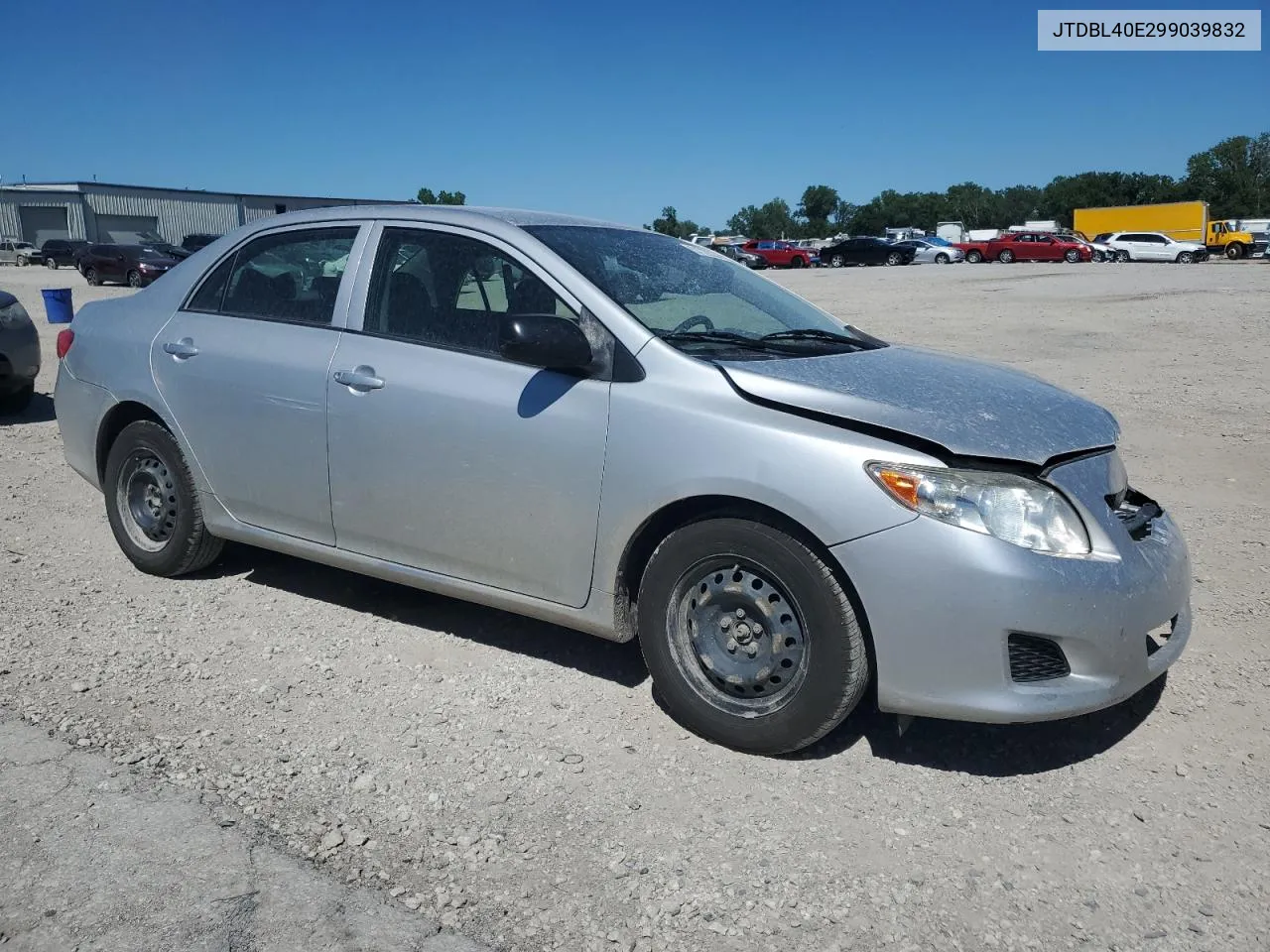 2009 Toyota Corolla Base VIN: JTDBL40E299039832 Lot: 57722234