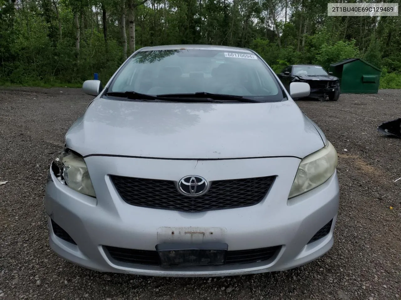 2009 Toyota Corolla Base VIN: 2T1BU40E69C129489 Lot: 60170694