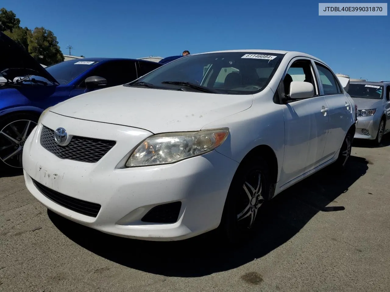 2009 Toyota Corolla Base VIN: JTDBL40E399031870 Lot: 61146084