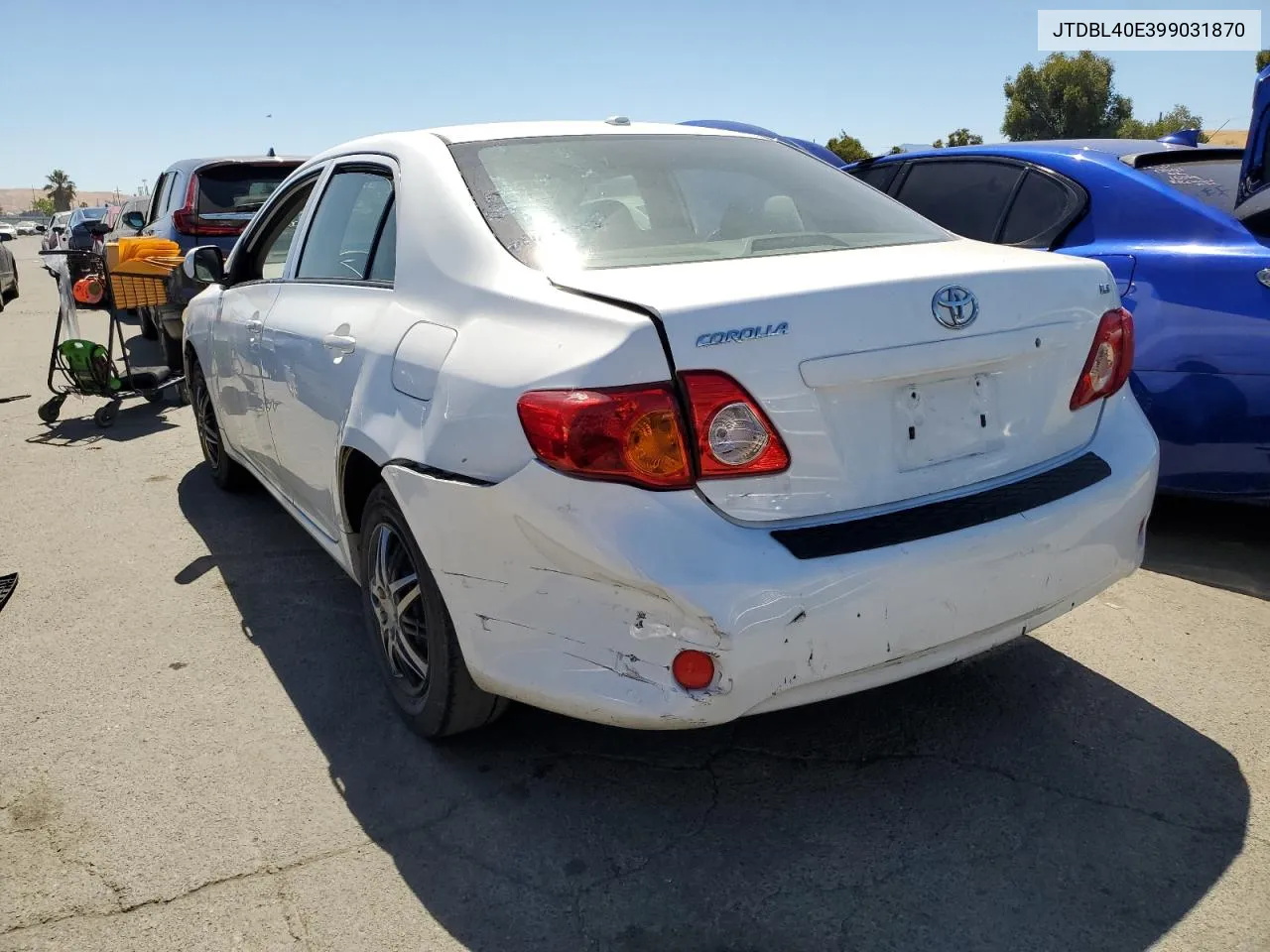 2009 Toyota Corolla Base VIN: JTDBL40E399031870 Lot: 61146084