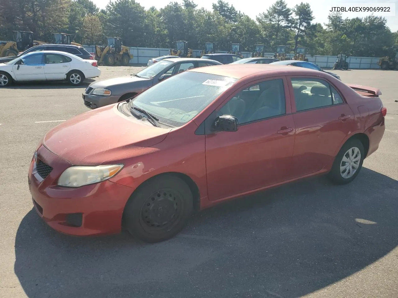 JTDBL40EX99069922 2009 Toyota Corolla Base