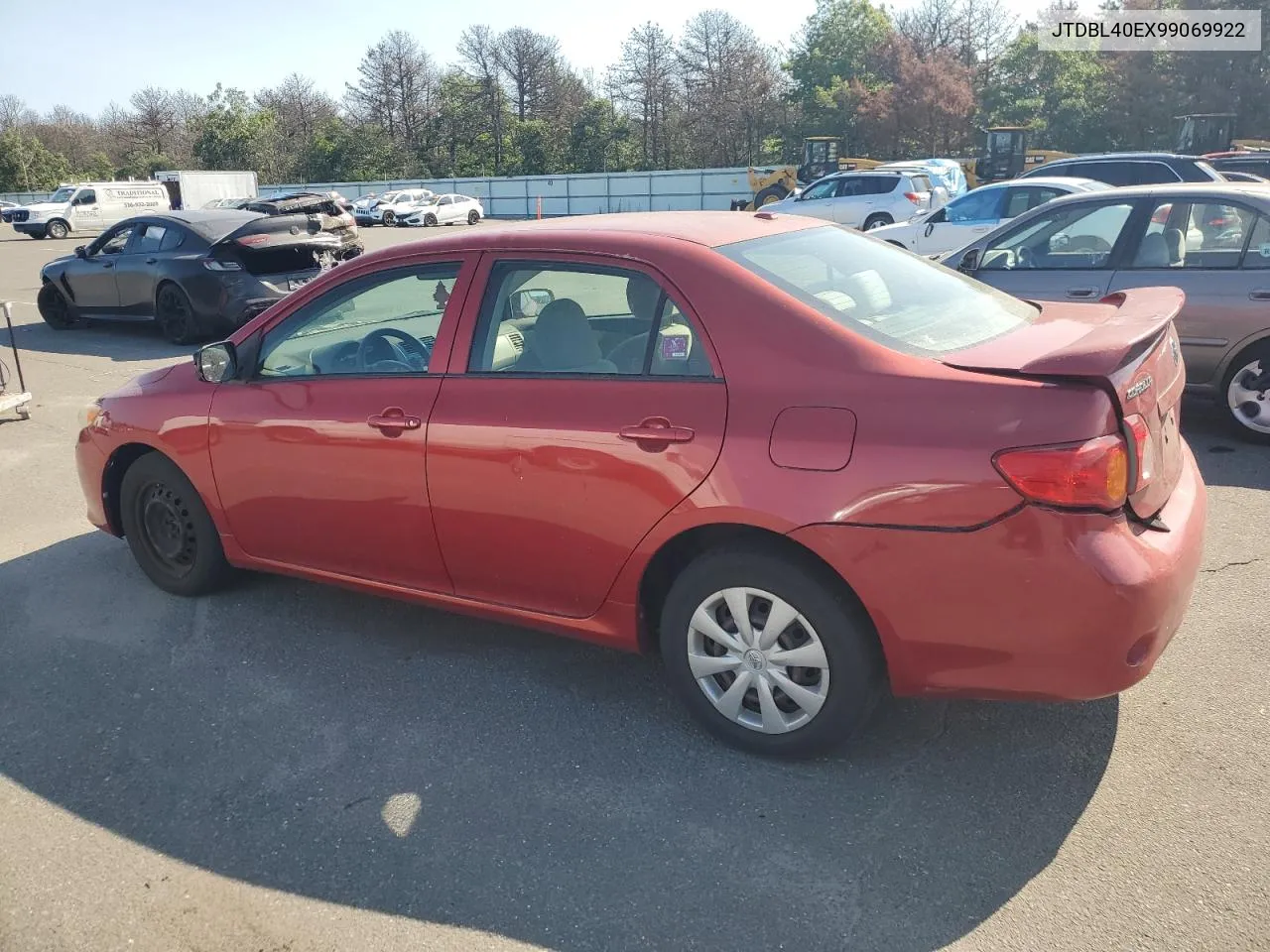 2009 Toyota Corolla Base VIN: JTDBL40EX99069922 Lot: 62596084