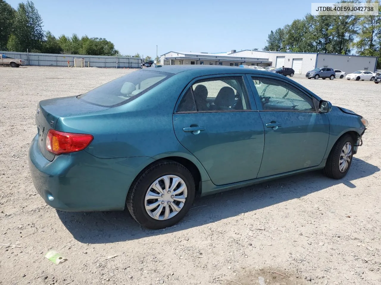 2009 Toyota Corolla Base VIN: JTDBL40E59J042738 Lot: 64901784