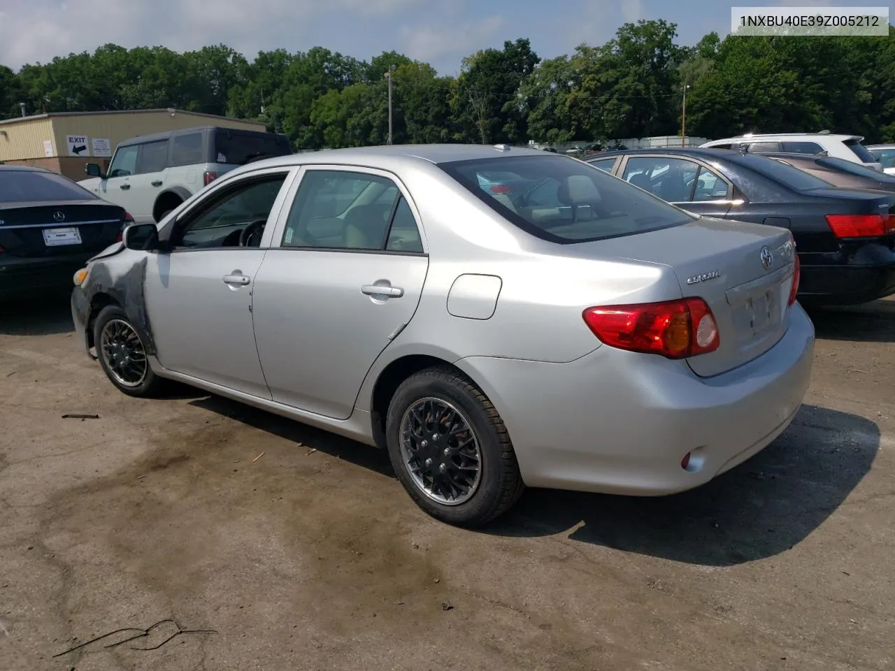 2009 Toyota Corolla Base VIN: 1NXBU40E39Z005212 Lot: 65137184