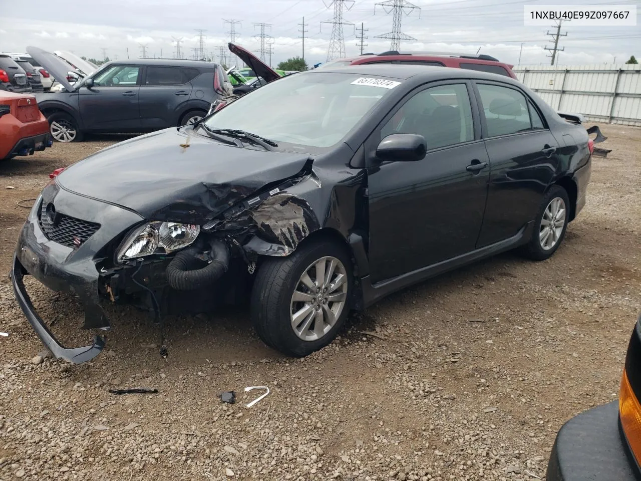 2009 Toyota Corolla Base VIN: 1NXBU40E99Z097667 Lot: 65170374