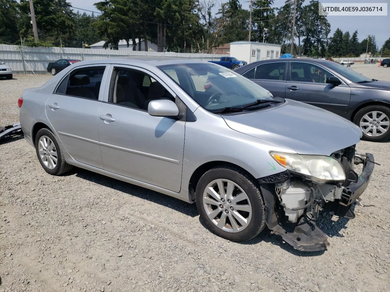 2009 Toyota Corolla Base VIN: JTDBL40E59J036714 Lot: 65793844