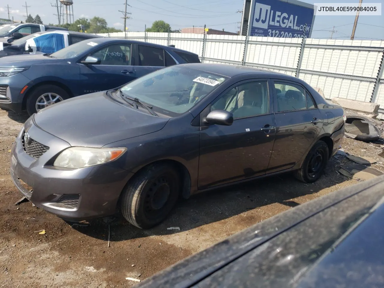 2009 Toyota Corolla Base VIN: JTDBL40E599084005 Lot: 66517104