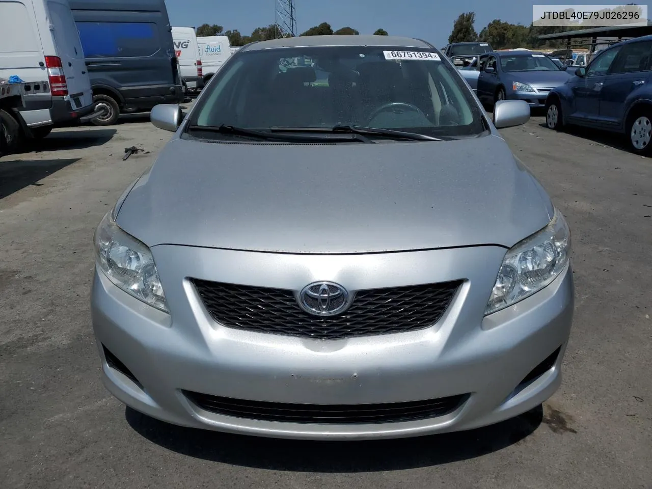 2009 Toyota Corolla Base VIN: JTDBL40E79J026296 Lot: 66751394