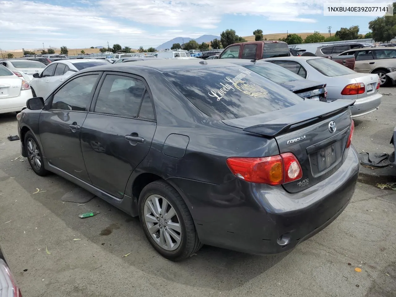 2009 Toyota Corolla Base VIN: 1NXBU40E39Z077141 Lot: 66908544