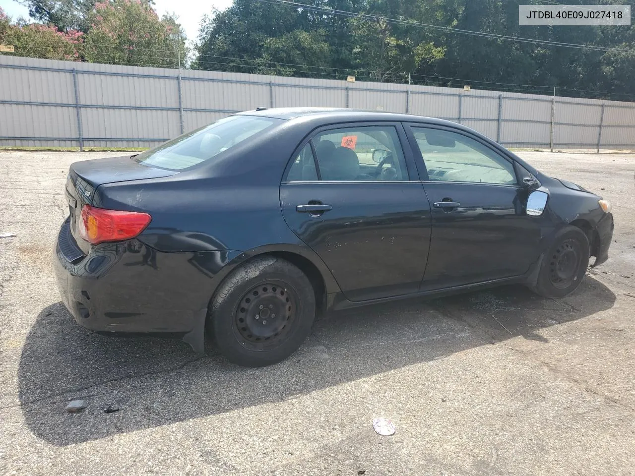 2009 Toyota Corolla Base VIN: JTDBL40E09J027418 Lot: 67685174