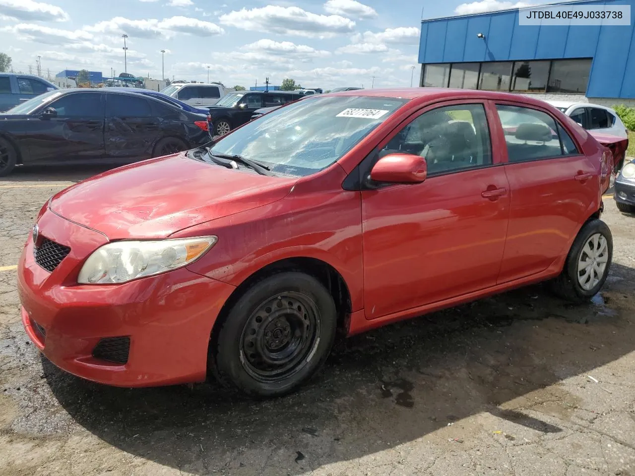 2009 Toyota Corolla Base VIN: JTDBL40E49J033738 Lot: 68277064