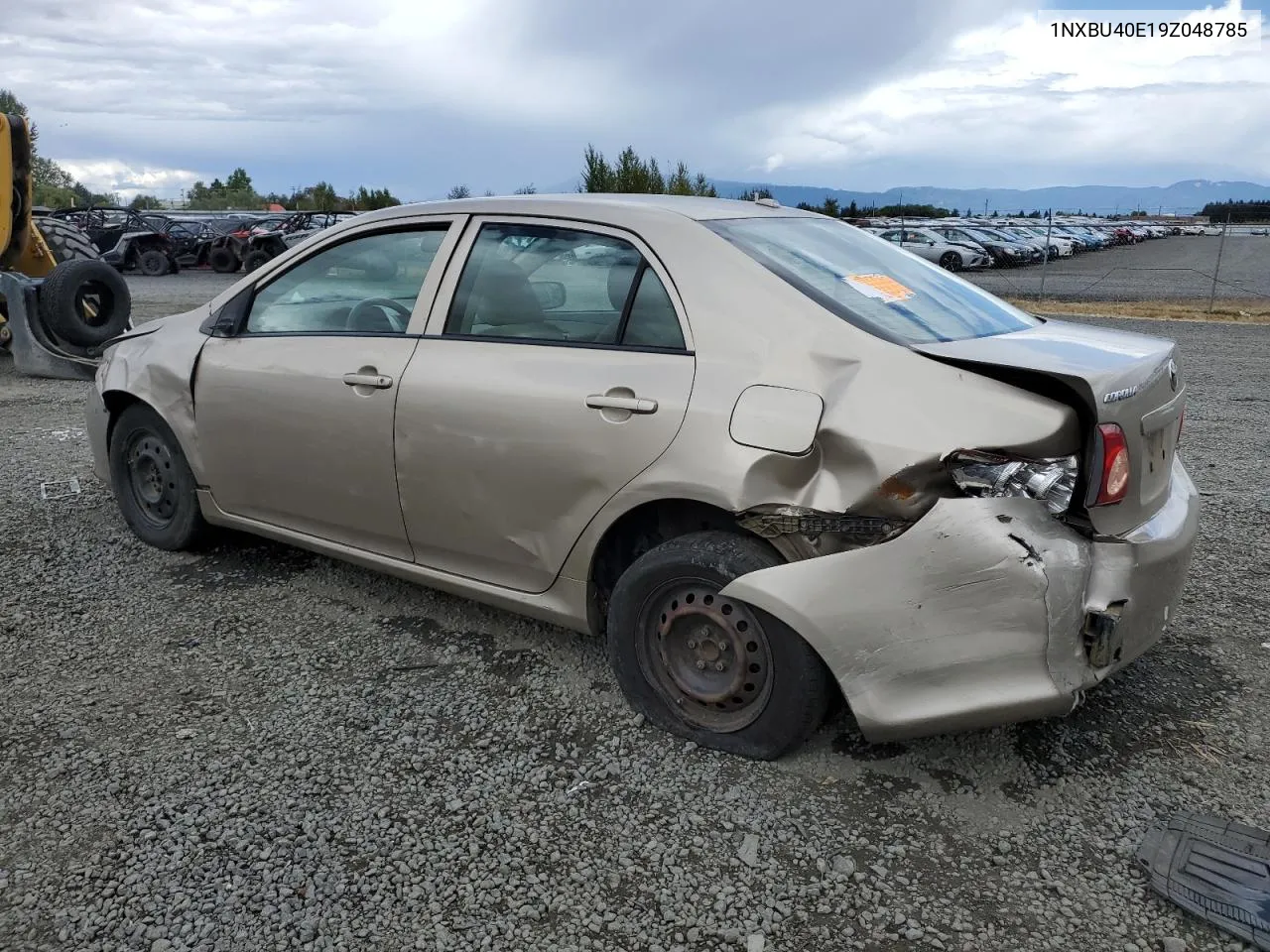 1NXBU40E19Z048785 2009 Toyota Corolla Base