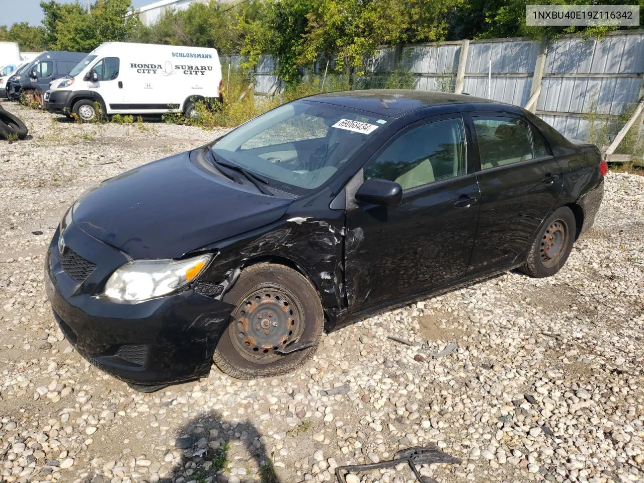 2009 Toyota Corolla Base VIN: 1NXBU40E19Z116342 Lot: 69068434