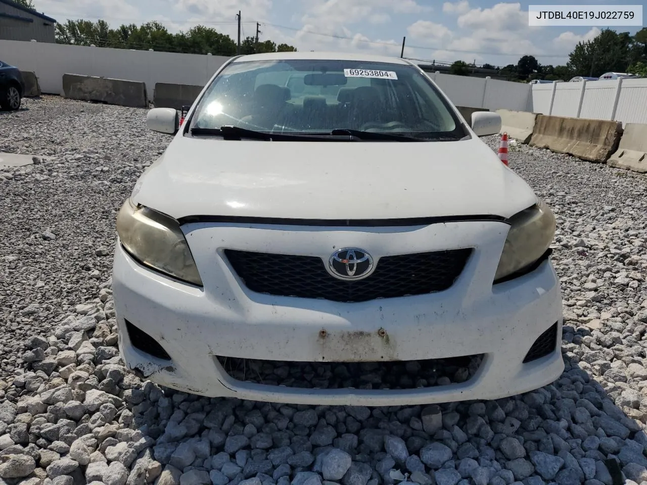 2009 Toyota Corolla Base VIN: JTDBL40E19J022759 Lot: 69253804