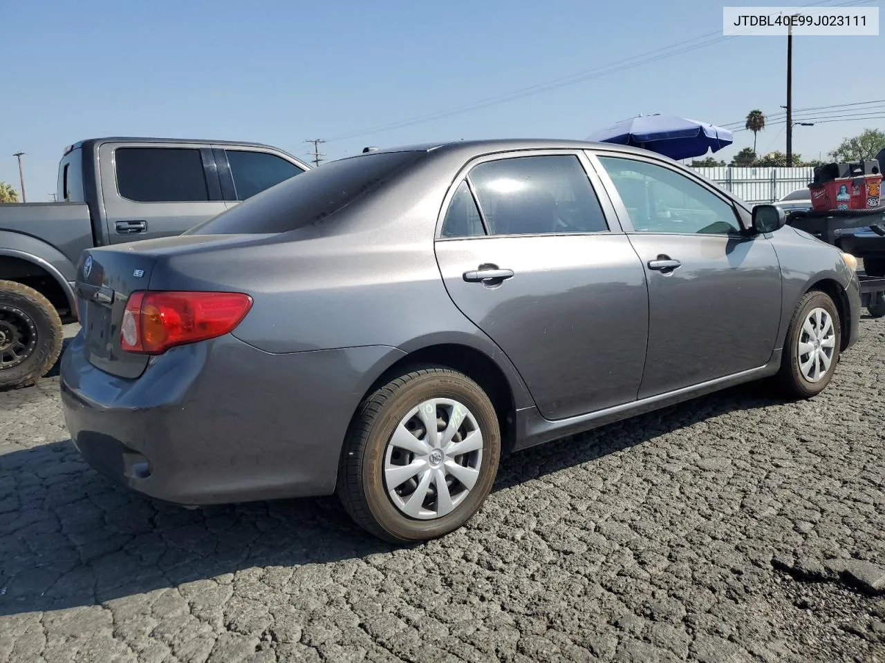 2009 Toyota Corolla Base VIN: JTDBL40E99J023111 Lot: 69681354