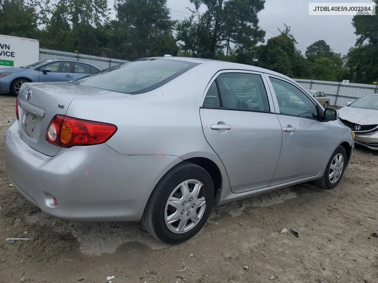 2009 Toyota Corolla Base VIN: JTDBL40E59J002384 Lot: 69851274