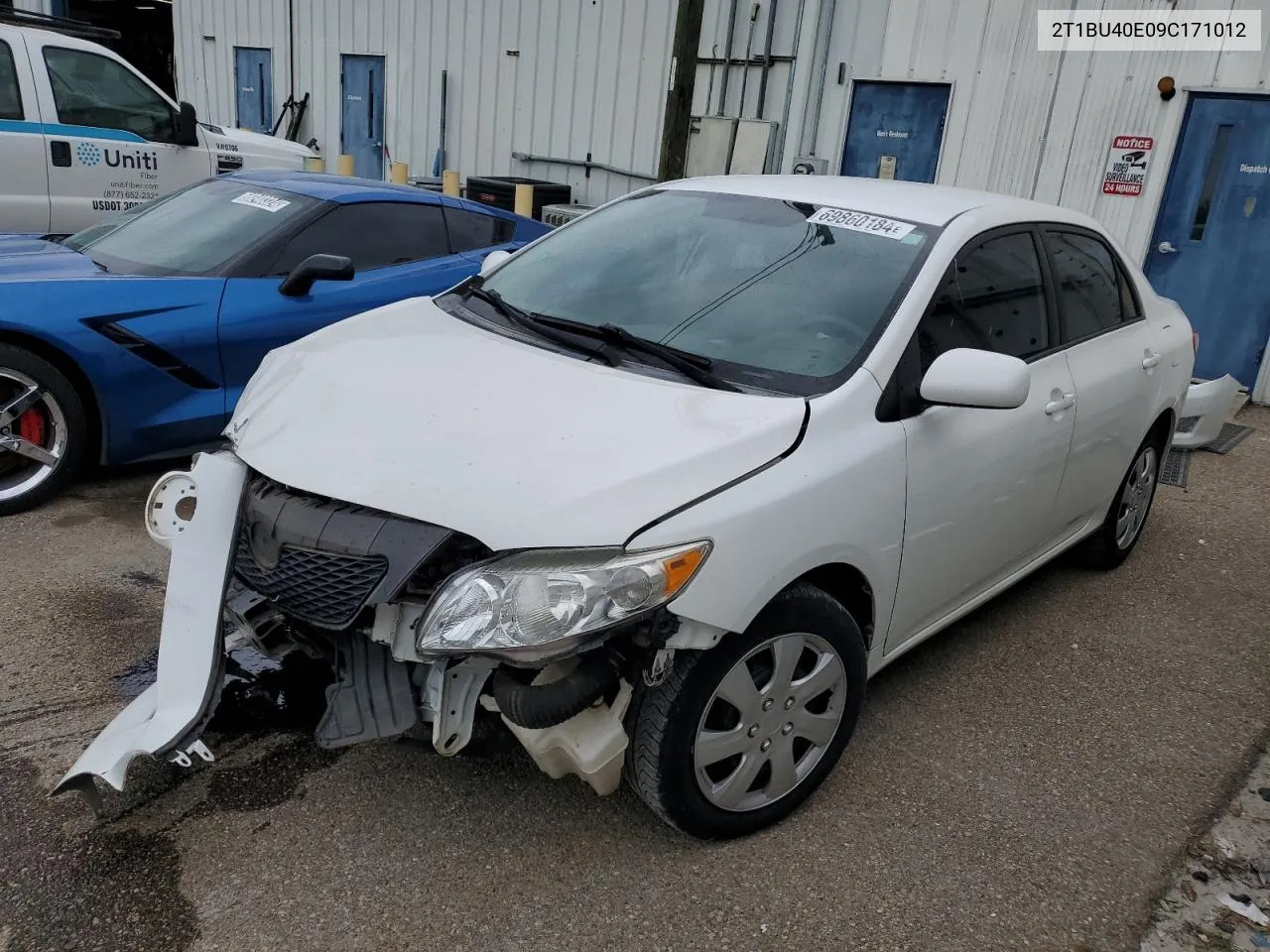 2009 Toyota Corolla Base VIN: 2T1BU40E09C171012 Lot: 69860184