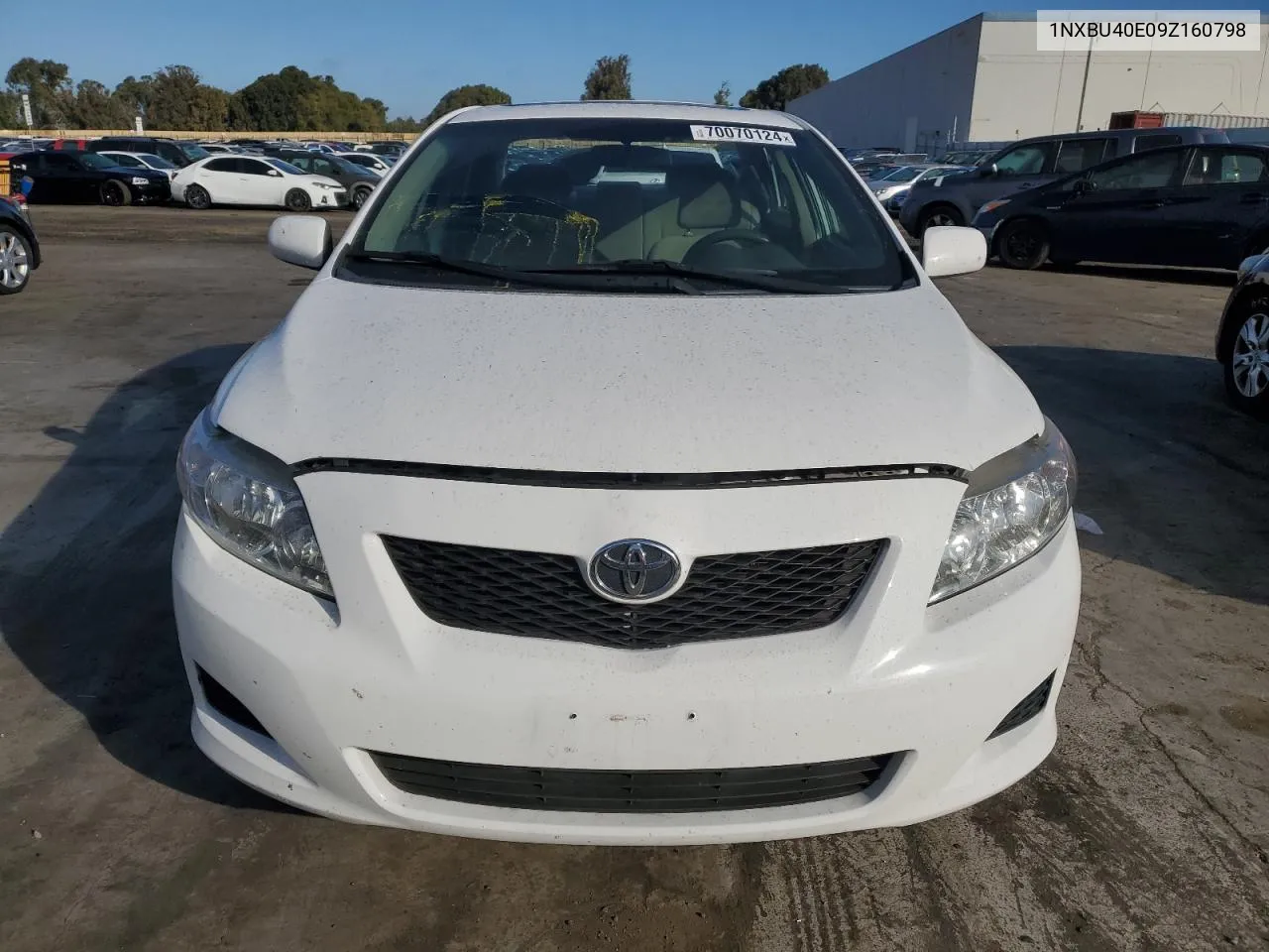 2009 Toyota Corolla Base VIN: 1NXBU40E09Z160798 Lot: 70070124