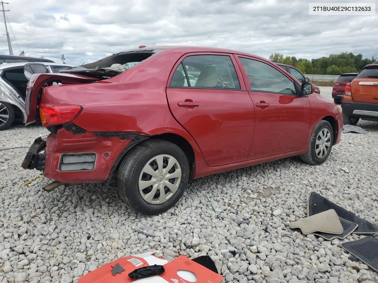 2009 Toyota Corolla Base VIN: 2T1BU40E29C132633 Lot: 70260884