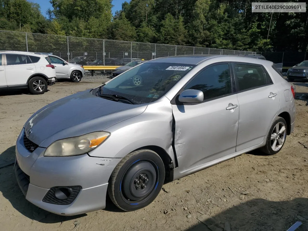 2009 Toyota Corolla Matrix S VIN: 2T1LE40E29C009691 Lot: 70401694