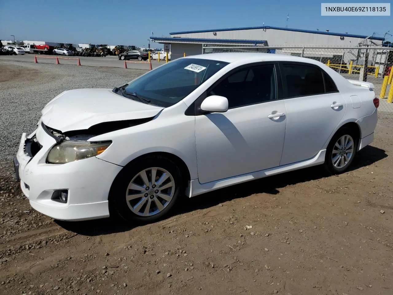 2009 Toyota Corolla Base VIN: 1NXBU40E69Z118135 Lot: 70409974