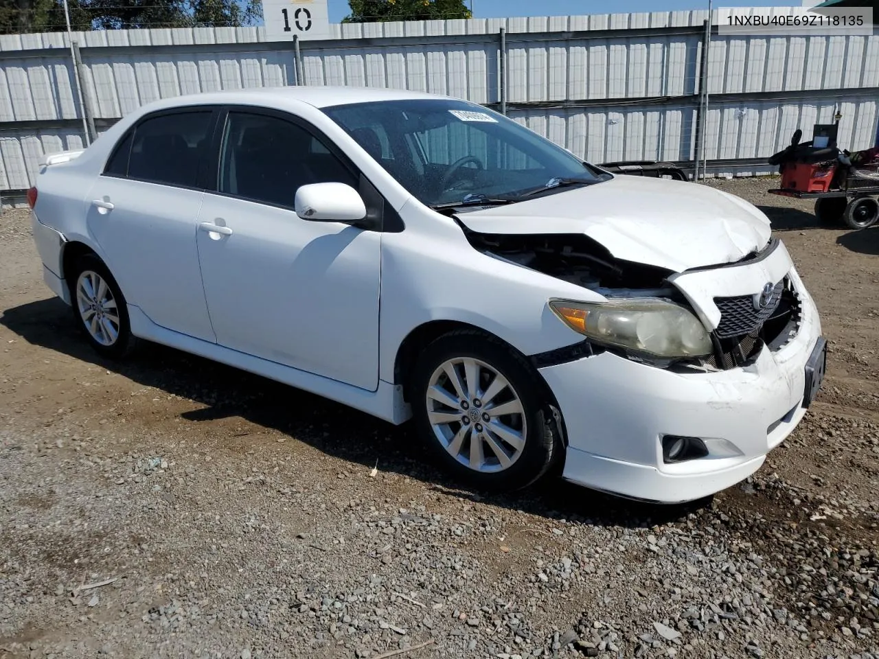 1NXBU40E69Z118135 2009 Toyota Corolla Base