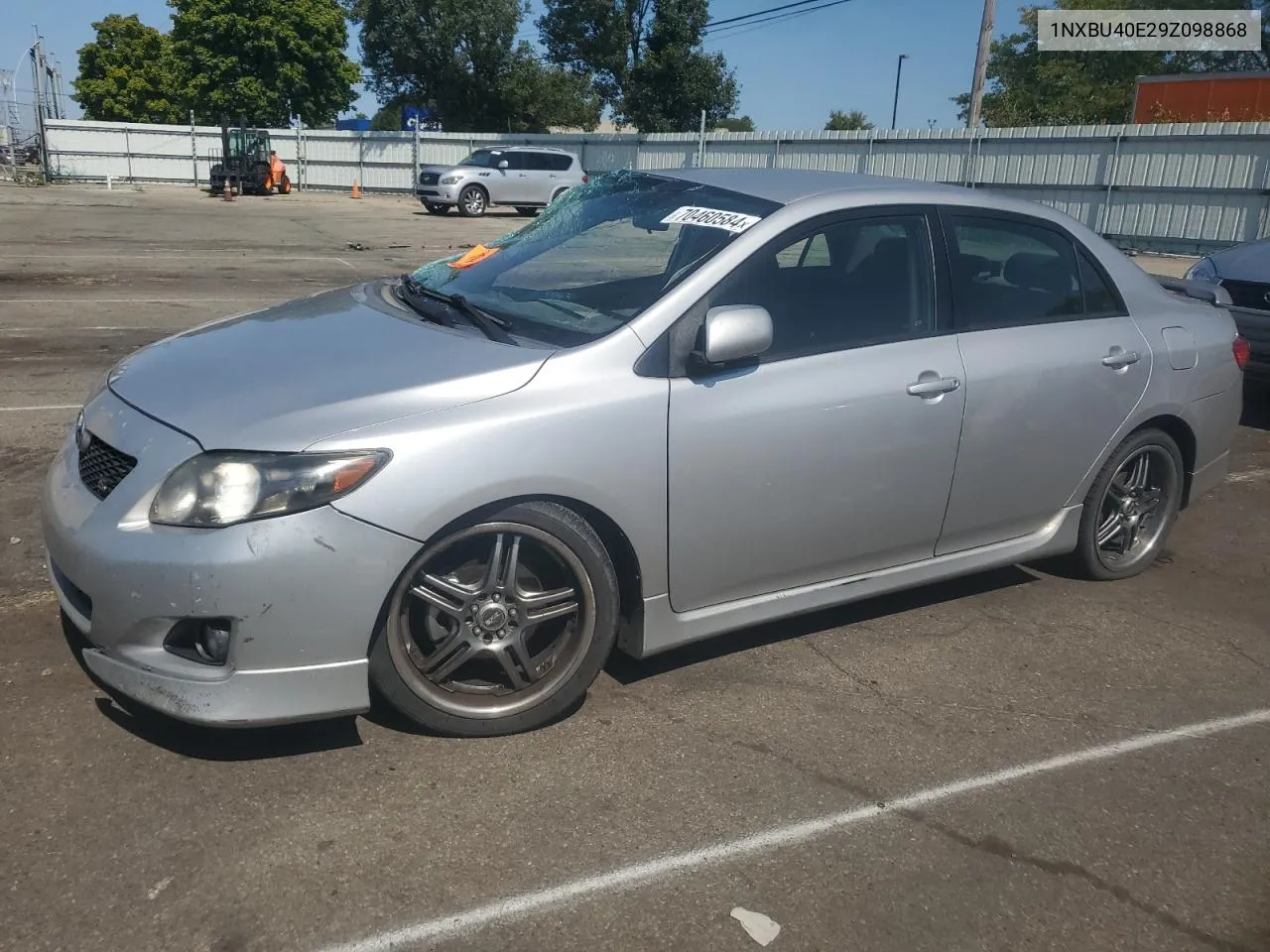 2009 Toyota Corolla Base VIN: 1NXBU40E29Z098868 Lot: 70460584