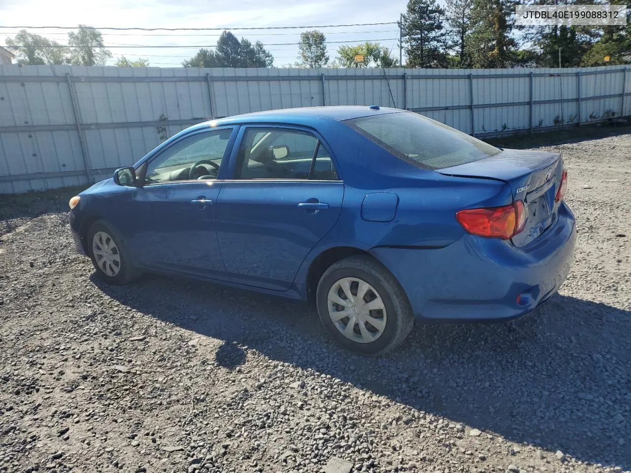 2009 Toyota Corolla Base VIN: JTDBL40E199088312 Lot: 70583404