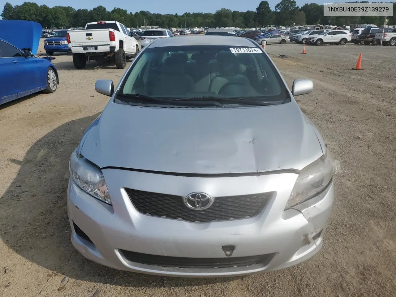 2009 Toyota Corolla Base VIN: 1NXBU40E39Z139279 Lot: 70711674