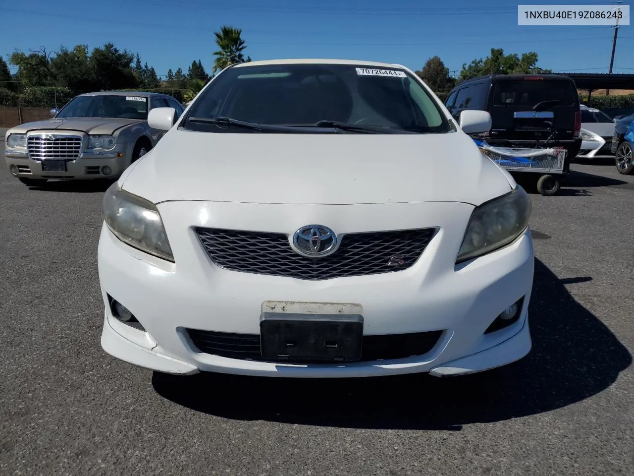 2009 Toyota Corolla Base VIN: 1NXBU40E19Z086243 Lot: 70726444