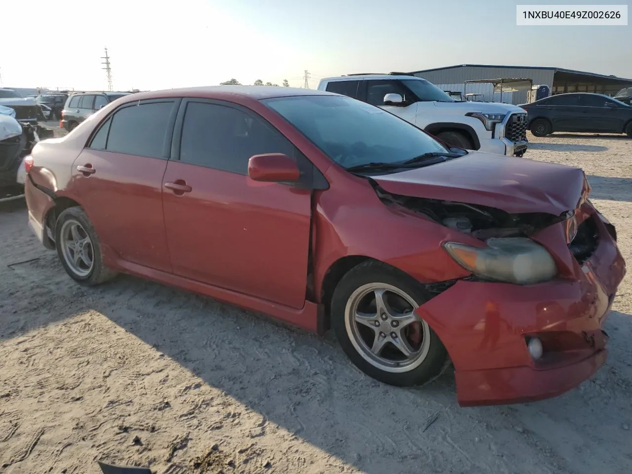 2009 Toyota Corolla Base VIN: 1NXBU40E49Z002626 Lot: 71059884