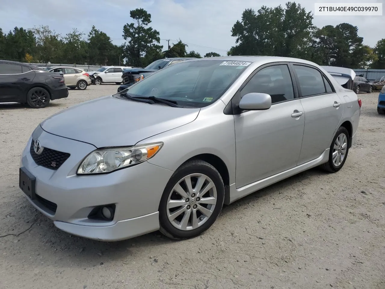 2009 Toyota Corolla Base VIN: 2T1BU40E49C039970 Lot: 71084624