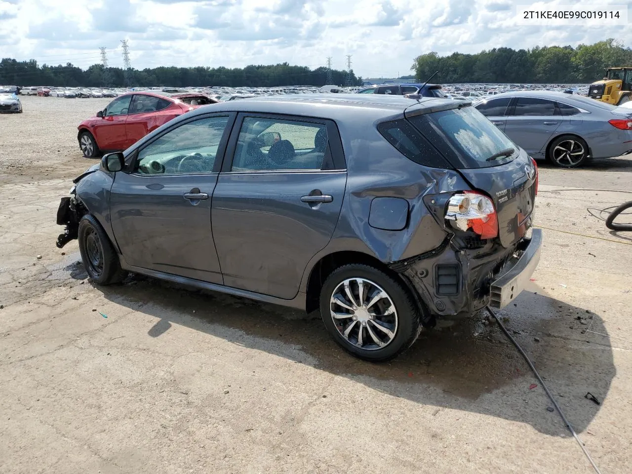 2009 Toyota Corolla Matrix S VIN: 2T1KE40E99C019114 Lot: 71115464