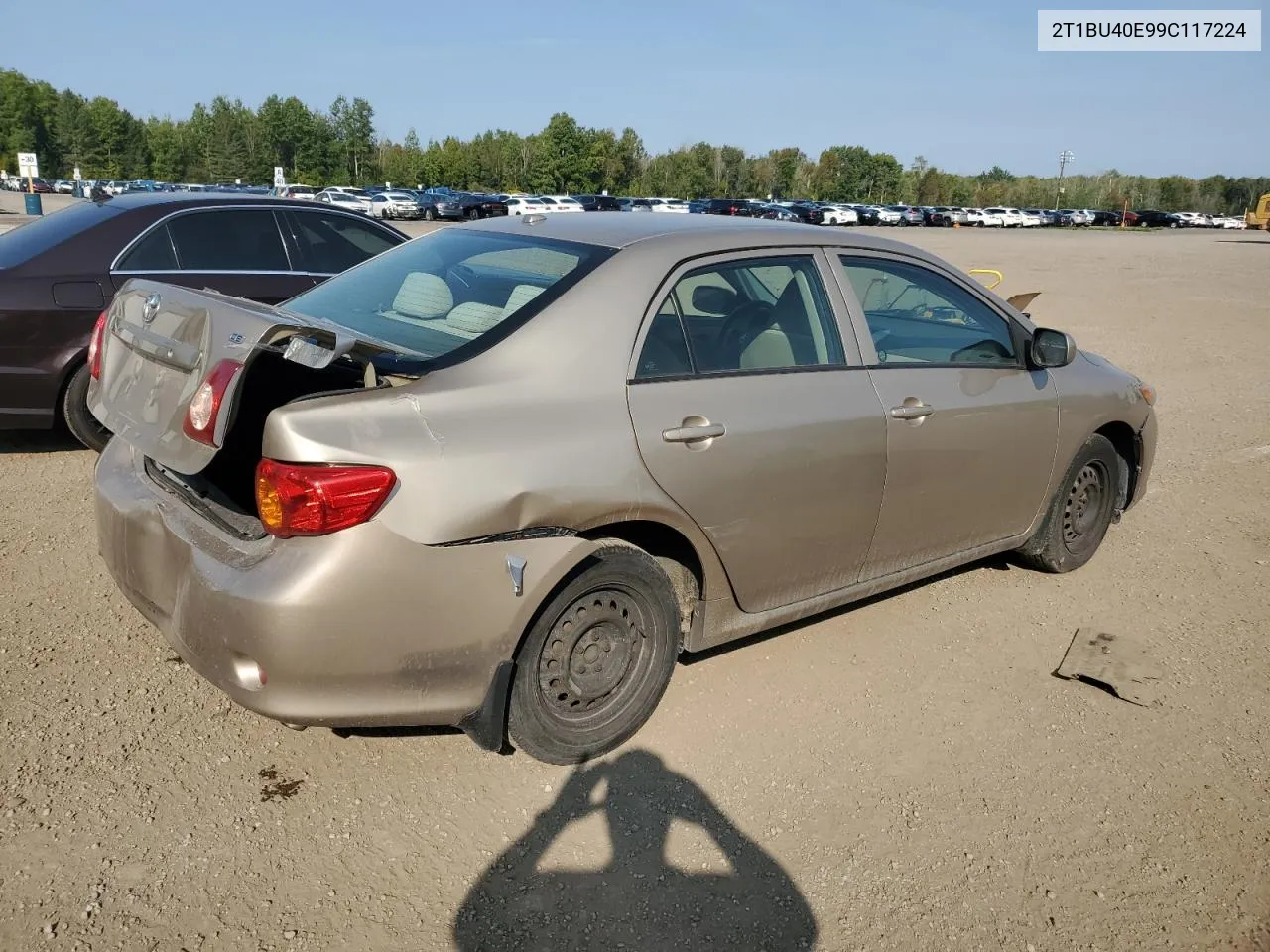 2009 Toyota Corolla Base VIN: 2T1BU40E99C117224 Lot: 71154504