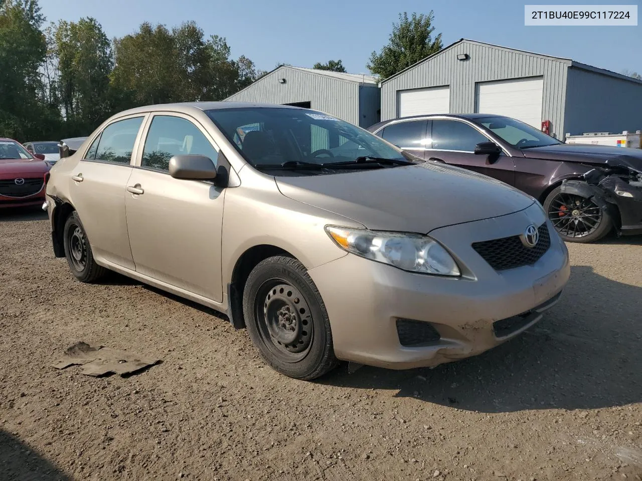 2009 Toyota Corolla Base VIN: 2T1BU40E99C117224 Lot: 71154504