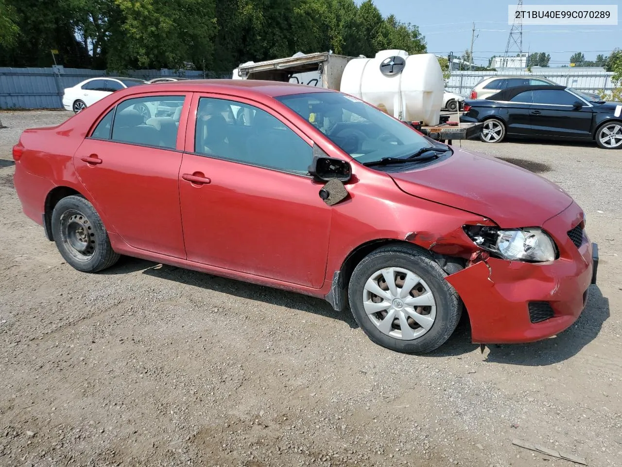 2009 Toyota Corolla Base VIN: 2T1BU40E99C070289 Lot: 71162494