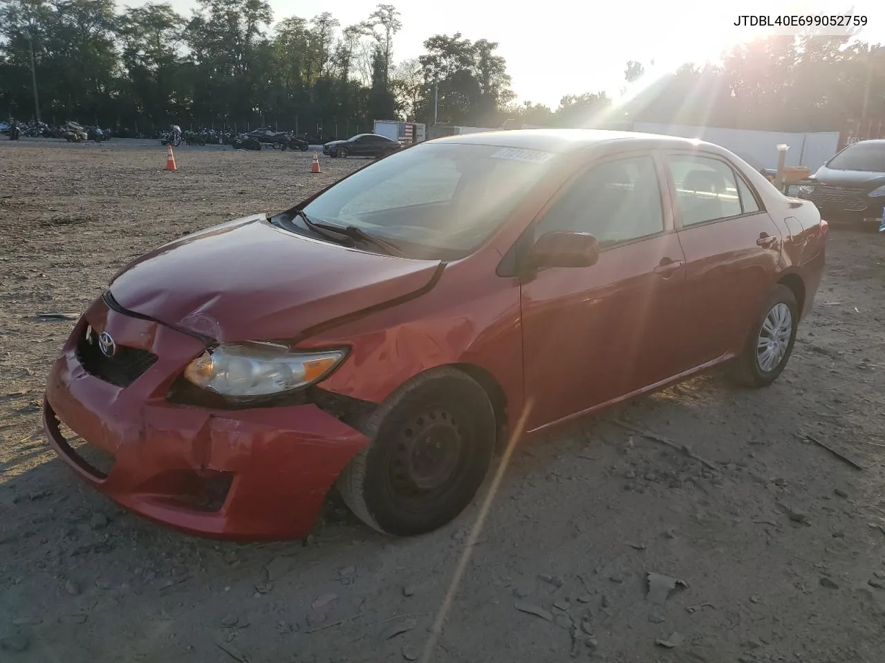 2009 Toyota Corolla Base VIN: JTDBL40E699052759 Lot: 71212564