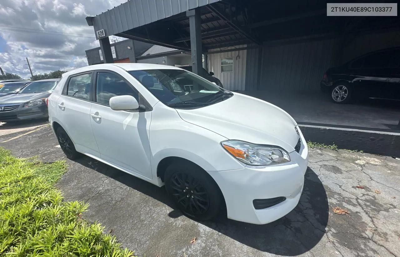 2009 Toyota Corolla Matrix VIN: 2T1KU40E89C103377 Lot: 71318234