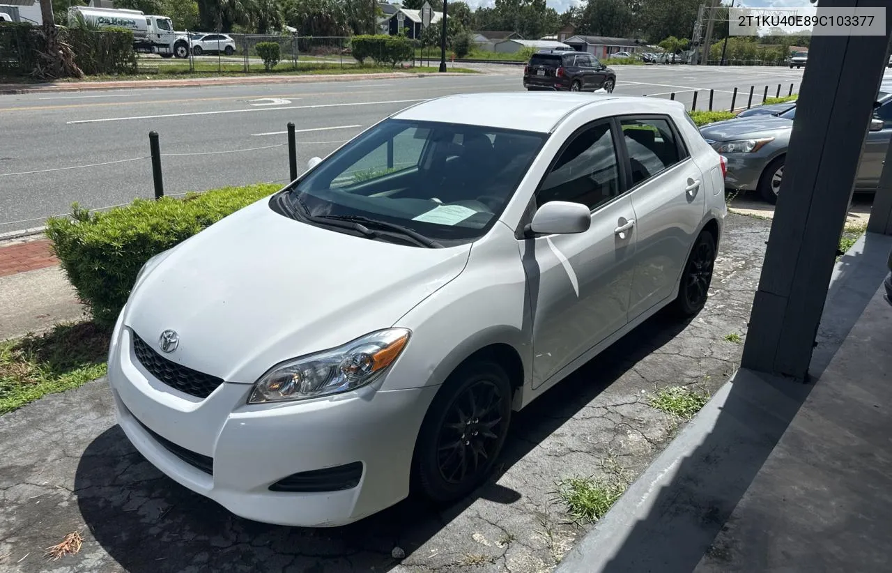 2T1KU40E89C103377 2009 Toyota Corolla Matrix