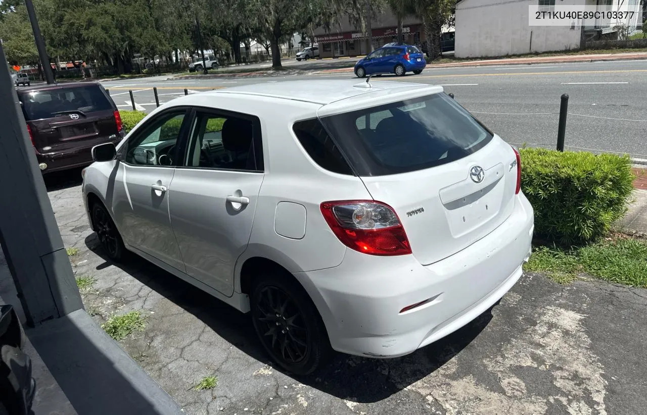 2T1KU40E89C103377 2009 Toyota Corolla Matrix